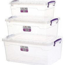St. Morritz Hobi Box Saklama Kabı 3'lü Set 15-20-30 Lt