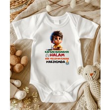 Lupi Hala Yazılı % 100 Pamuk Bebek Zıbın 488