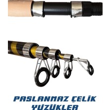 St. Morritz Profesyonel Sazan Olta Seti Ultra Pro 3'lü Set 100-300 Atarlı Olta Kamışı Olta Makinesi Turna Levrek Seti