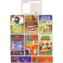 Timaş Çocuk Dünyanın En Komik - Korkak Hayvanı - Gerçek Süper Güç - Faruk Serisi Set 6 Kitap - 1. ve 2. Sınıf