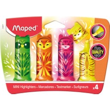 Maped Fosforlu Kalem Mini Cute 4lü Blister Işaretleme Kalemi