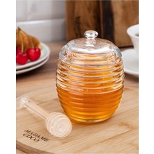 St. Morritz Madame Coco Lorenzo Kaşıklı Cam Bal Kavanozu - 240ML