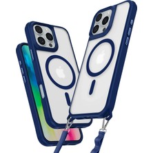 Kmrsfres Newface Iphone 16 Pro Kılıf Enka Magsafe Silikon Kılıf - Lacivert