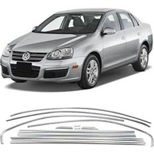 Ekolmaks Volkswagen Jetta 2006-2010 Tamtur 8 Parça Krom Cam Çıtası