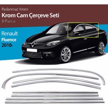 Ekolmaks Renault Fluence 8 Parça Tamtur Krom Cam Çıtası