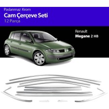 Ekolmaks Renault Megane 2 Hb 2002-2009 10 Parça Tamtur Krom Cam Çıtası