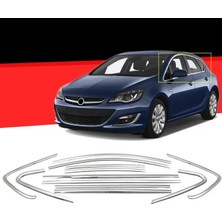 Ekolmaks Opel Astra J Hb 2012-2022 Tamtur 12 Parça Krom Cam Çıtası