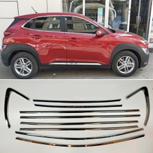 Ekolmaks Hyundai Kona 2020+ Tamtur 10 Parça Krom Cam Çıtası