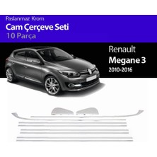 Ekolmaks Renault Megane 3 Hb 10 Parça Tamtur Krom Cam Çıtası