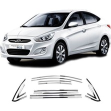 Ekolmaks Hyundai Accent Blue 2011-2017 Tamtur 14 Parça Krom Cam Çıtası