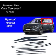 Ekolmaks Hyundai Tucson 2020+ Tamtur 12 Parça Krom Cam Çıtası