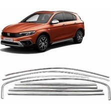 Ekolmaks Fiat Egea Cross Tamtur 8 Parça Krom Cam Çıtası