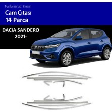 Ekolmaks Dacia Sandero Stepway 2021 Tamtur 14 Parça Krom Cam Çıtası