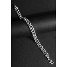 Takıdepo Gurmet Model Gümüş 7,60 mm Genişlik Bileklik