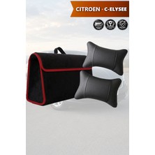 Automod Citroen Celysee Uyumlu Koltuk Yastığı Bagaj Çantası Lüks Spor Model Siyah Renk
