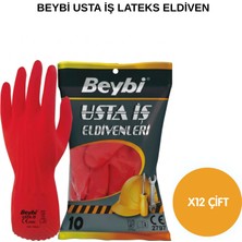 Beybi Arge Toptan Usta Iş Lateks Eldiven 12 Adet No 9
