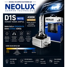 D1S Xenon Ampul 4300K Neolux NX1S 35W Orijinal Tip Far Ampulü Sıcak Beyaz 1 Adet