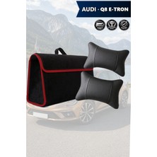 Automod Audi Q8 Etron Uyumlu Bagaj Çantası Lüks Spor Model Koltuk Yastığı Siyah Renk