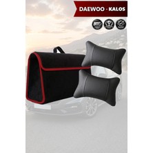 Automod Daewoo Kalos Uyumlu Lüks Koltuk Yastığı Spor Model Bagaj Çantası Siyah Renk