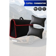 Automod Cupra Formentor Uyumlu Lüks Spor Model Bagaj Çantası Koltuk Yastığı Siyah Renk