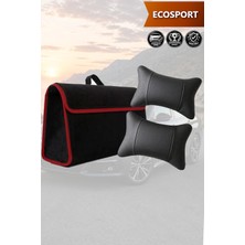 Automod Ecosport Uyumlu Koltuk Yastığı Bagaj Çantası Spor Model Lüks Siyah Renk