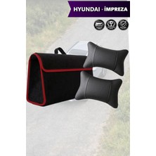 Automod Hyundai Impreza Uyumlu Bagaj Çantası Spor Model Koltuk Yastığı Lüks Siyah Renk