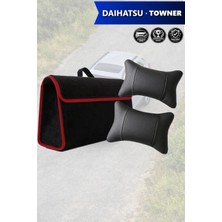 Automod Daihatsu Towner Uyumlu Lüks Koltuk Yastığı Spor Model Bagaj Çantası Siyah Renk