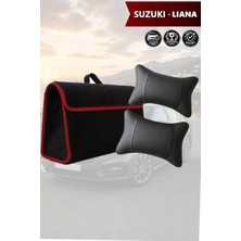Automod Suzuki Liana Uyumlu Bagaj Çantası Lüks Koltuk Yastığı Spor Model Siyah Renk