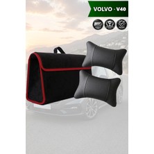 Automod Volvo V40 Uyumlu Bagaj Çantası Lüks Spor Model Koltuk Yastığı Siyah Renk