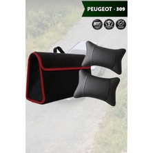 Automod Peugeot 309 Uyumlu Bagaj Çantası Spor Model Koltuk Yastığı Lüks Siyah Renk