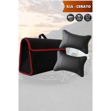 Automod Kia Cerato Uyumlu Lüks Bagaj Çantası Koltuk Yastığı Spor Model Siyah Renk
