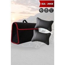 Automod Kia Joice Uyumlu Koltuk Yastığı Spor Model Lüks Bagaj Çantası Siyah Renk