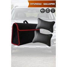Automod Hyundai Galloper Uyumlu Koltuk Yastığı Lüks Spor Model Bagaj Çantası Siyah Renk
