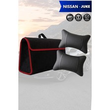Automod Nissan Juke Uyumlu Koltuk Yastığı Bagaj Çantası Spor Model Lüks Siyah Renk