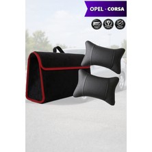 Automod Opel Corsa Uyumlu Koltuk Yastığı Lüks Bagaj Çantası Spor Model Siyah Renk