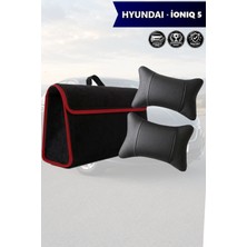 Automod Hyundai Ioniq 5 Uyumlu Koltuk Yastığı Spor Model Lüks Bagaj Çantası Siyah Renk