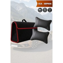 Automod Kia Sephia Uyumlu Bagaj Çantası Lüks Koltuk Yastığı Spor Model Siyah Renk