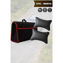 Automod Opel Meriva Uyumlu Koltuk Yastığı Lüks Spor Model Bagaj Çantası Siyah Renk