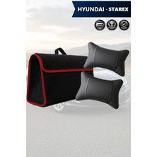 Automod Hyundai Starex Uyumlu Spor Model Koltuk Yastığı Lüks Bagaj Çantası Siyah Renk