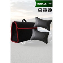 Automod Renault 18 Uyumlu Bagaj Çantası Koltuk Yastığı Lüks Spor Model Siyah Renk