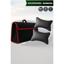 Automod Volkswagen Karmann Uyumlu Lüks Bagaj Çantası Koltuk Yastığı Spor Model Siyah Renk