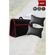 Automod Jazz Uyumlu Spor Model Koltuk Yastığı Lüks Bagaj Çantası Siyah Renk