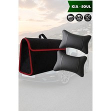 Automod Kia Soul Uyumlu Lüks Bagaj Çantası Spor Model Koltuk Yastığı Siyah Renk