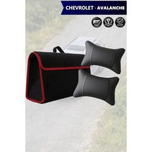Automod Chevrolet Avalanche Uyumlu Lüks Koltuk Yastığı Bagaj Çantası Spor Model Siyah Renk