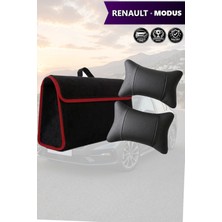 Automod Renault Modus Uyumlu Spor Model Lüks Bagaj Çantası Koltuk Yastığı Siyah Renk