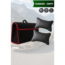 Automod Subaru Justy Uyumlu Koltuk Yastığı Bagaj Çantası Spor Model Lüks Siyah Renk