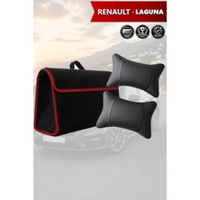 Automod Renault Laguna Uyumlu Spor Model Bagaj Çantası Lüks Koltuk Yastığı Siyah Renk