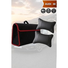 Automod Audi S5 Uyumlu Bagaj Çantası Lüks Koltuk Yastığı Spor Model Siyah Renk