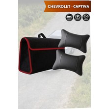 Automod Chevrolet Captiva Uyumlu Bagaj Çantası Koltuk Yastığı Lüks Spor Model Siyah Renk
