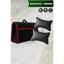 Automod Daihatsu Signum Uyumlu Spor Model Bagaj Çantası Lüks Koltuk Yastığı Siyah Renk